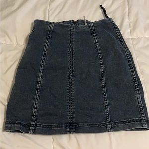 Free People Modern Femme Denim Mini Skirt